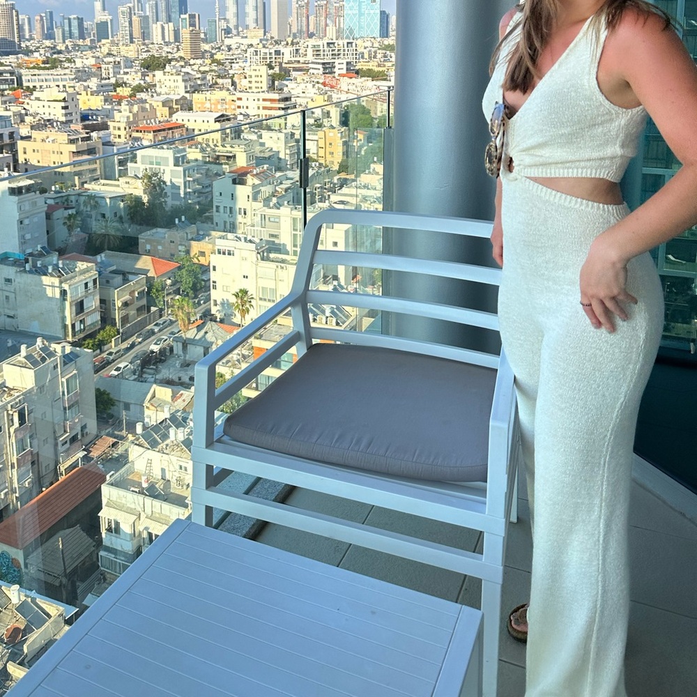 Express beige cut out jumpsuit